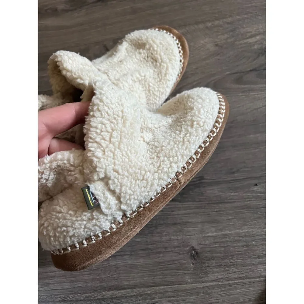 L.L.Bean Girl’s  Cozy Slipper Booties, Pile Fleece size 5-6